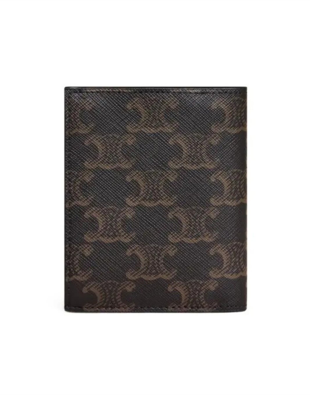 Celine compact wallet in triomphe canvas Black