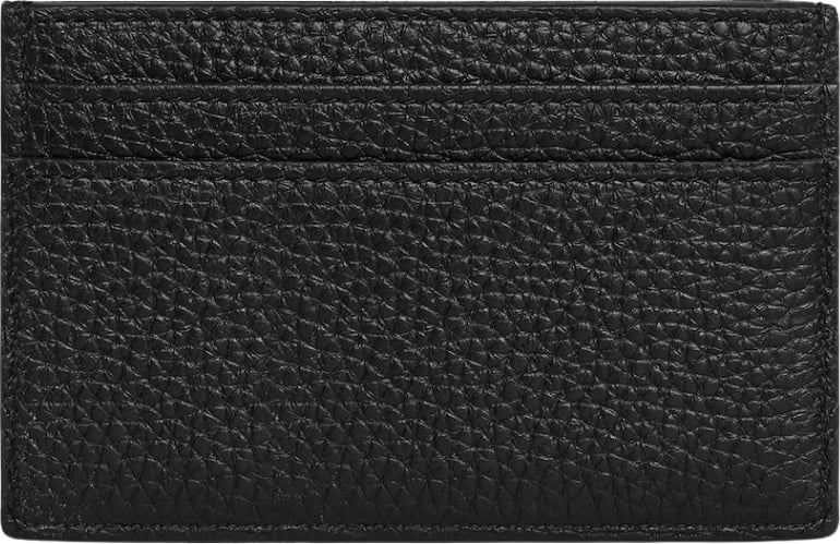 Celine Card Holder in Grained Calfskin Black
