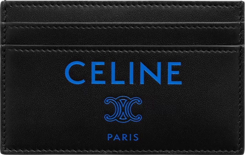 Celine Card Holder in Smooth Calfskin Black