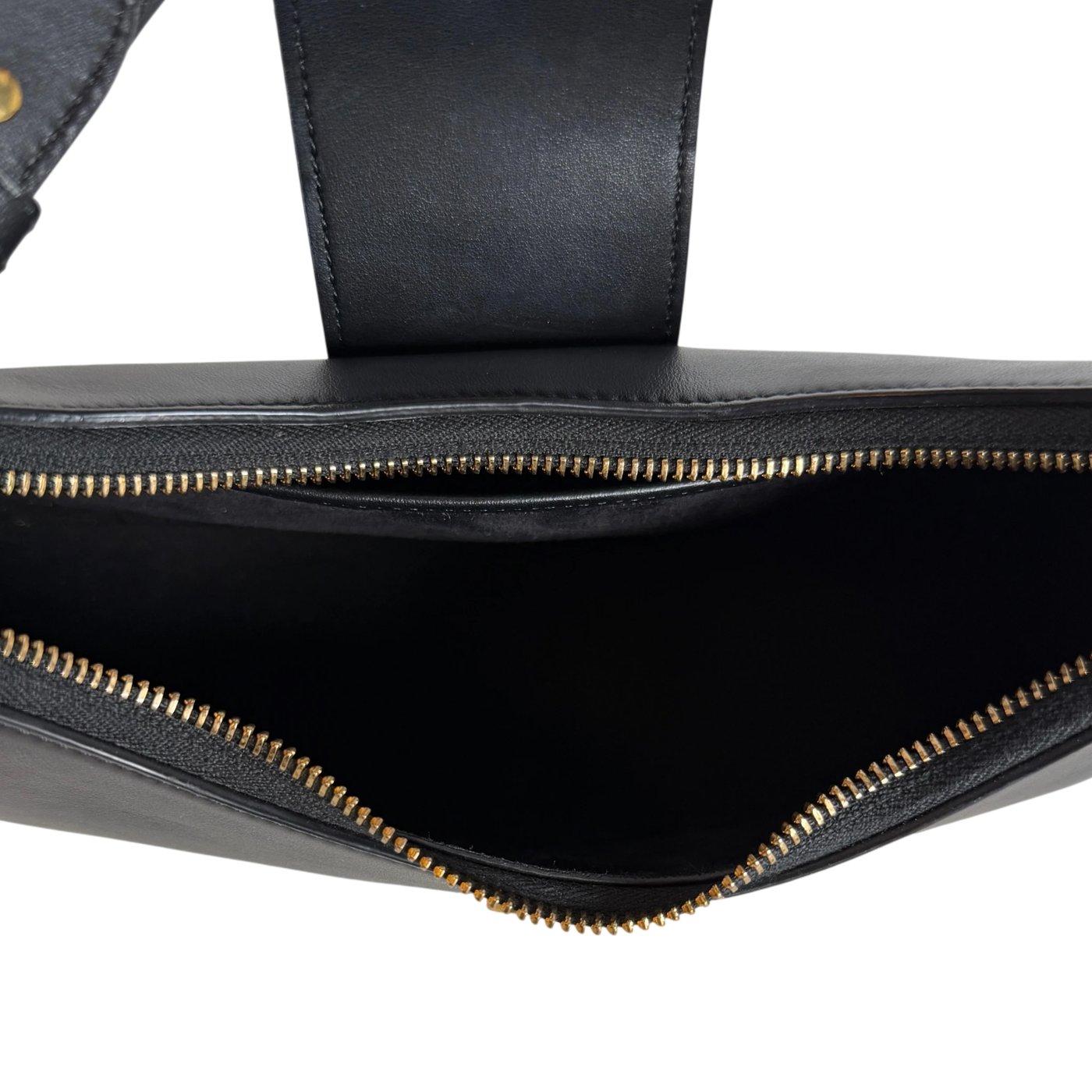 Celine Ava Triomphe Medium Smooth Leather Black Gold 2024