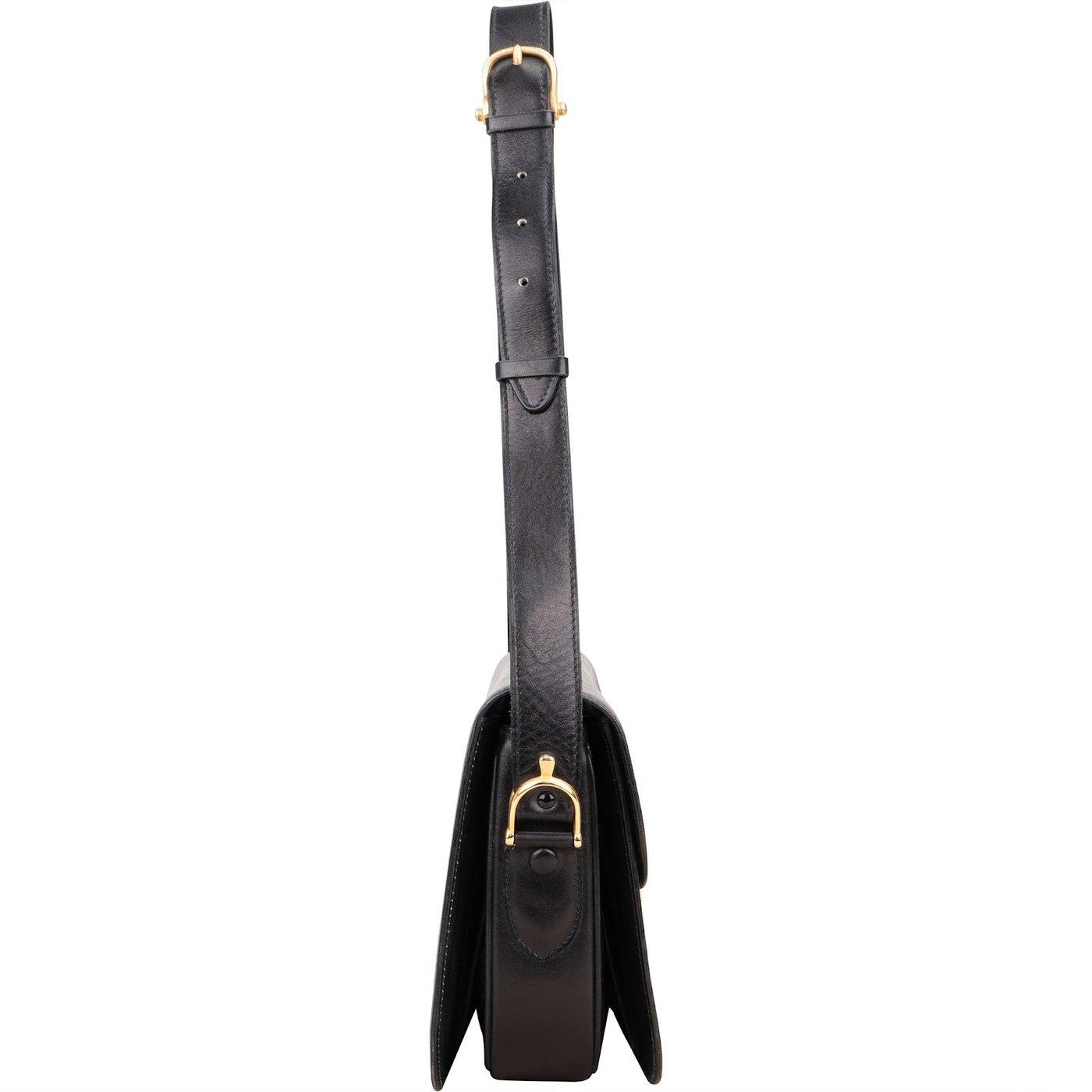 Céline Box Calfskin Leather Triomphe Shoulder Bag
