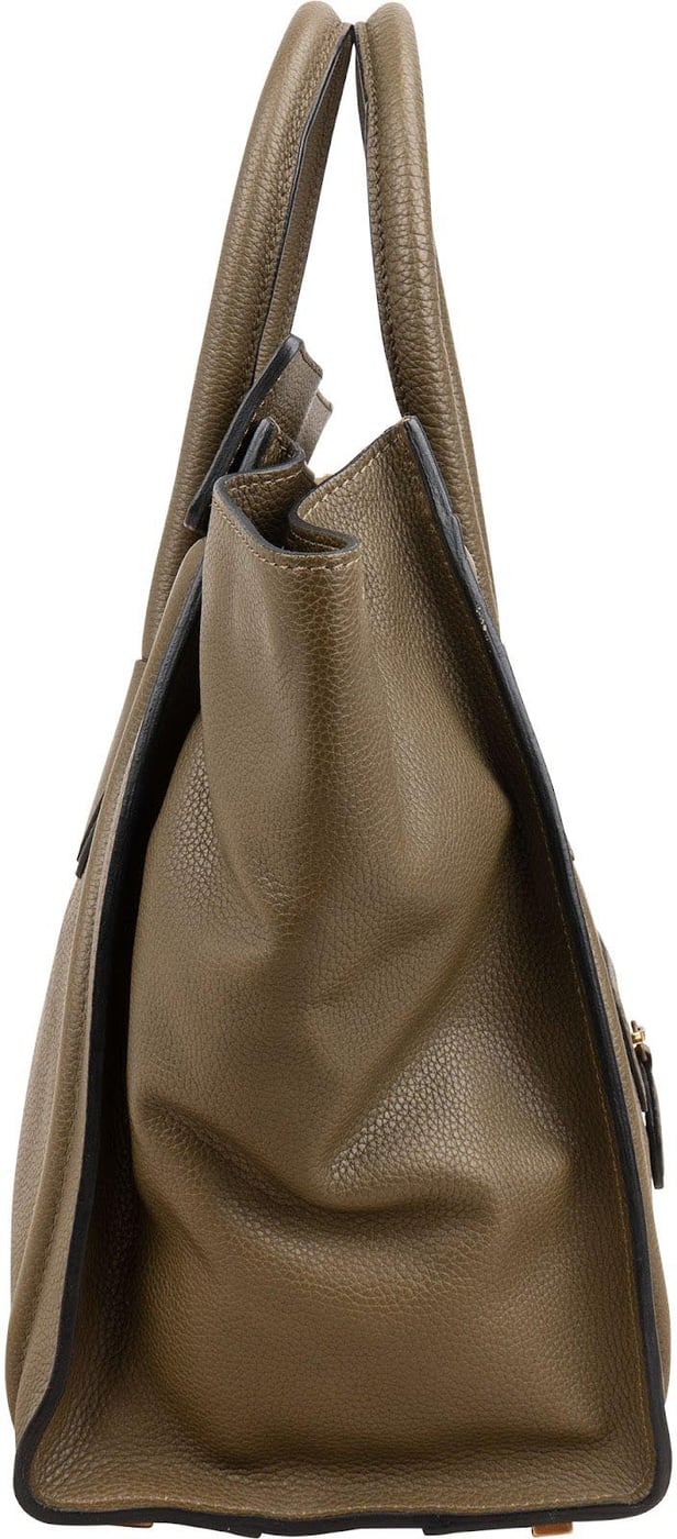 Céline Grained Calfskin Large Luggage Handbag
