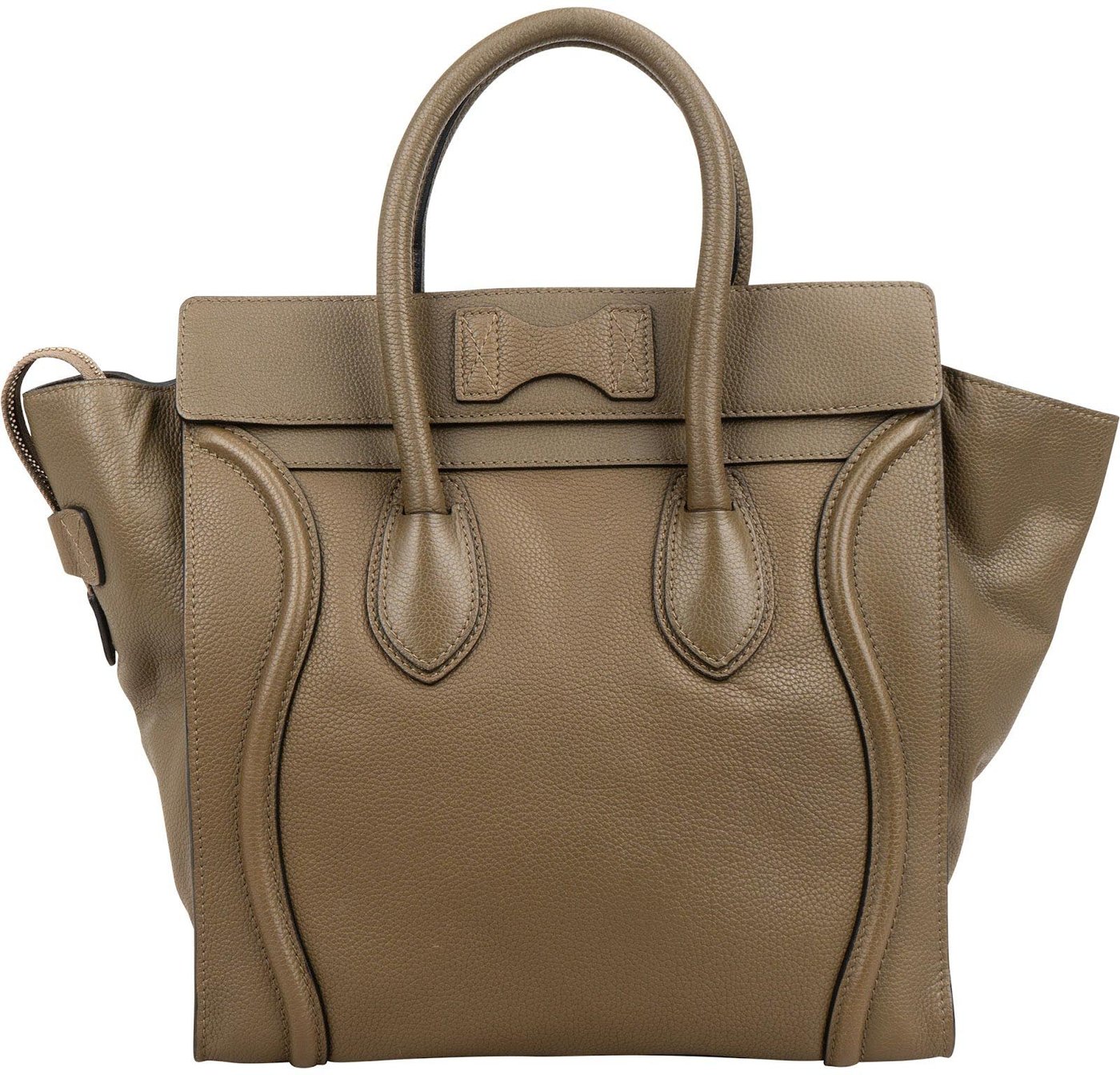 Céline Grained Calfskin Large Luggage Handbag