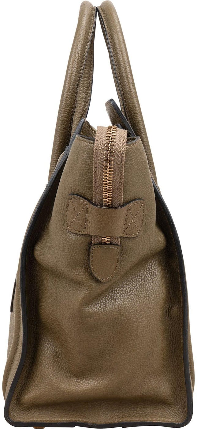 Céline Grained Calfskin Large Luggage Handbag