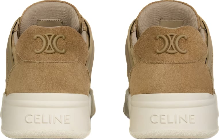 Celine Trainer CT-09 Men's Suede Sneakers Beige