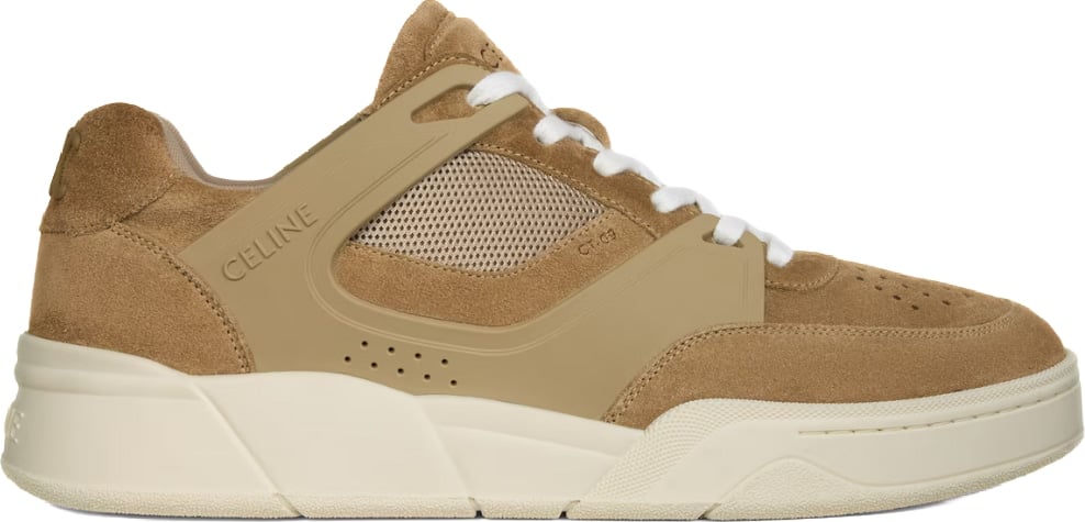Celine Trainer CT-09 Men's Suede Sneakers Beige