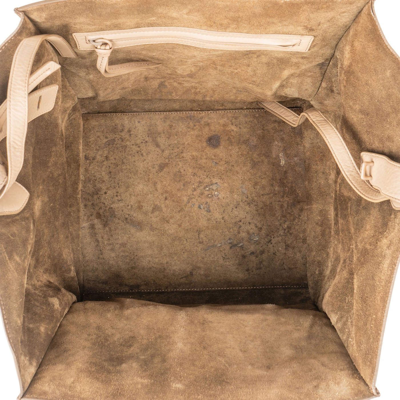Céline Drummed Calfskin Phantom Handbag