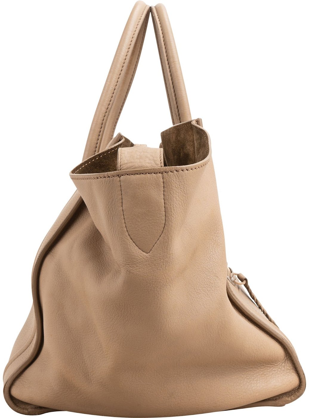 Céline Drummed Calfskin Phantom Handbag