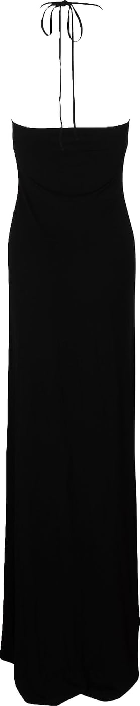 Celine Black Neckholder Maxi Gown Dress (M)