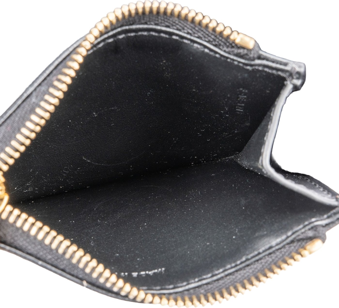 Celine Black Leather Small Triomphe Clip Card Holder Wallet