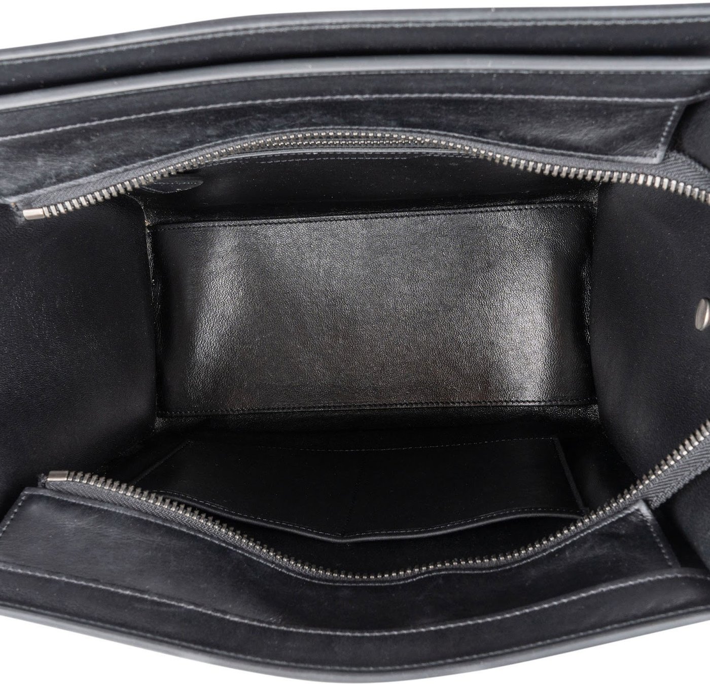 Céline Tricolor Grained Smooth Calfskin Suede Luggage Handbag