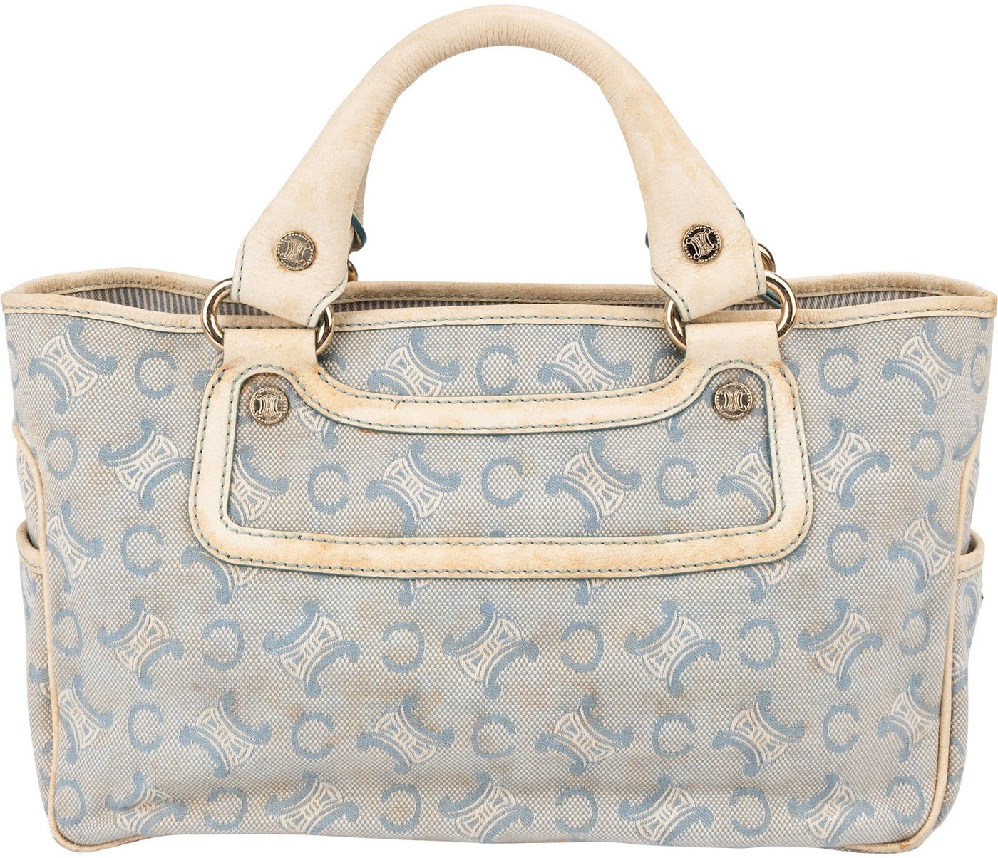 Céline Denim Monogram Macadam Boogie Handbag