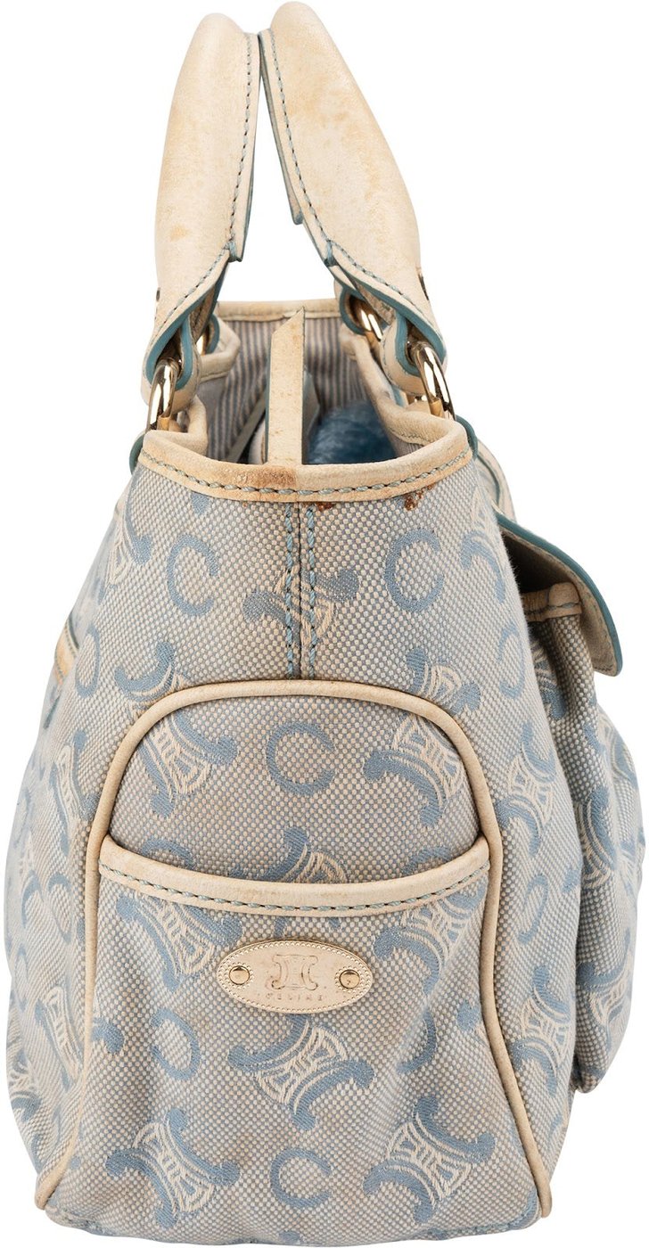 Céline Denim Monogram Macadam Boogie Handbag