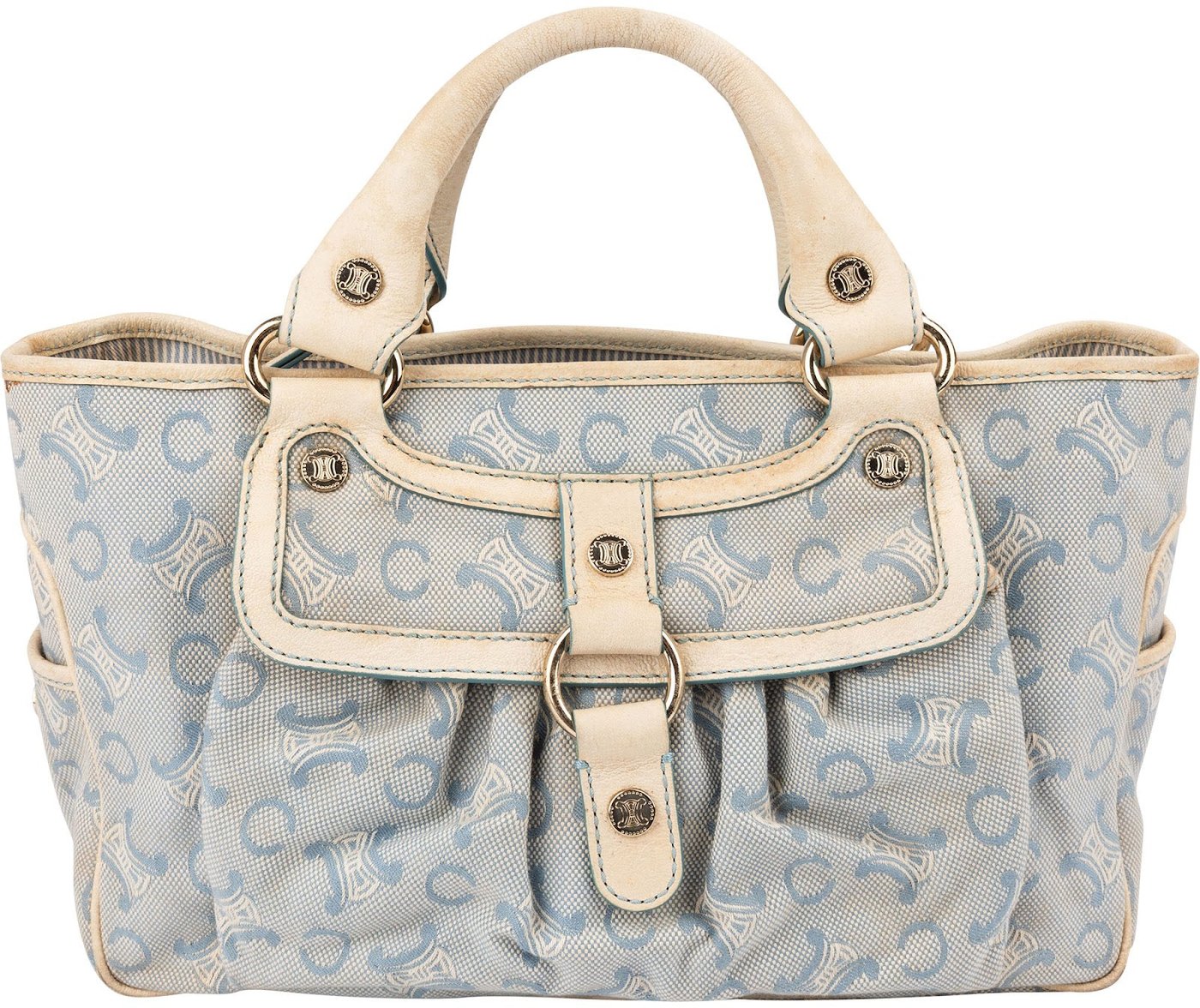 Céline Denim Monogram Macadam Boogie Handbag