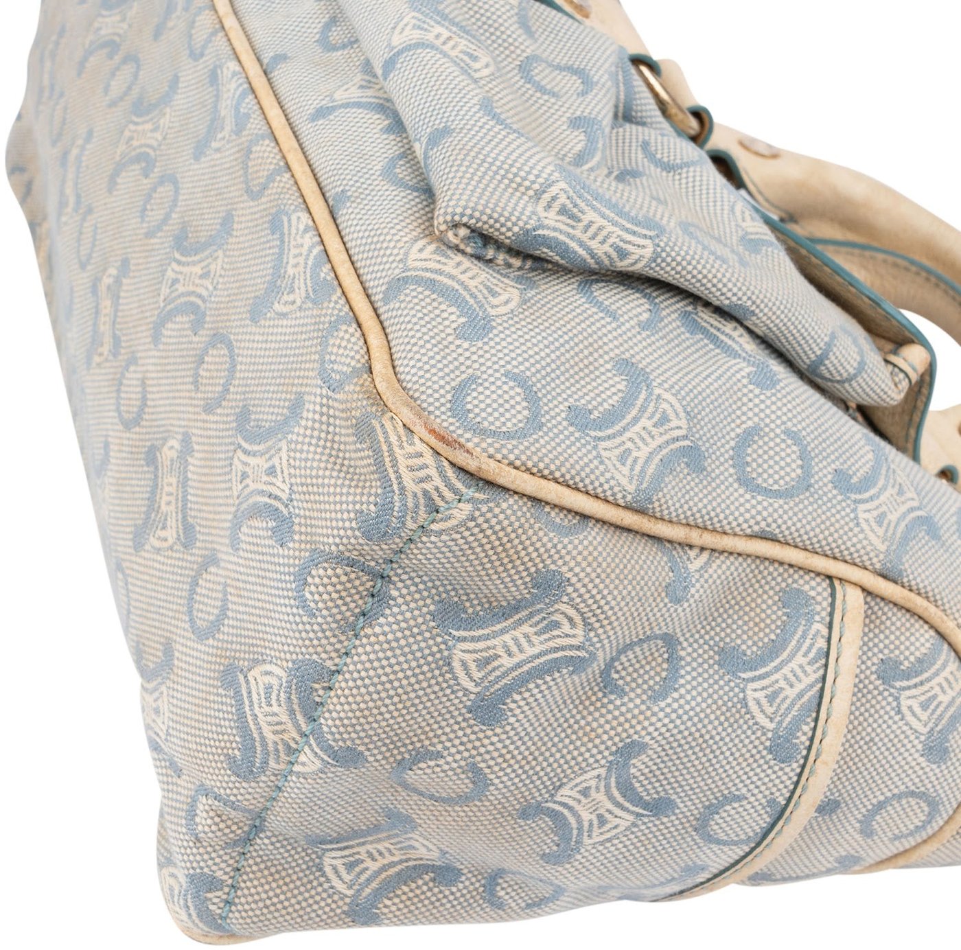 Céline Denim Monogram Macadam Boogie Handbag