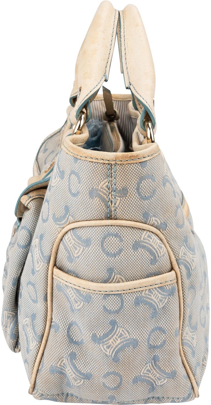 Céline Denim Monogram Macadam Boogie Handbag