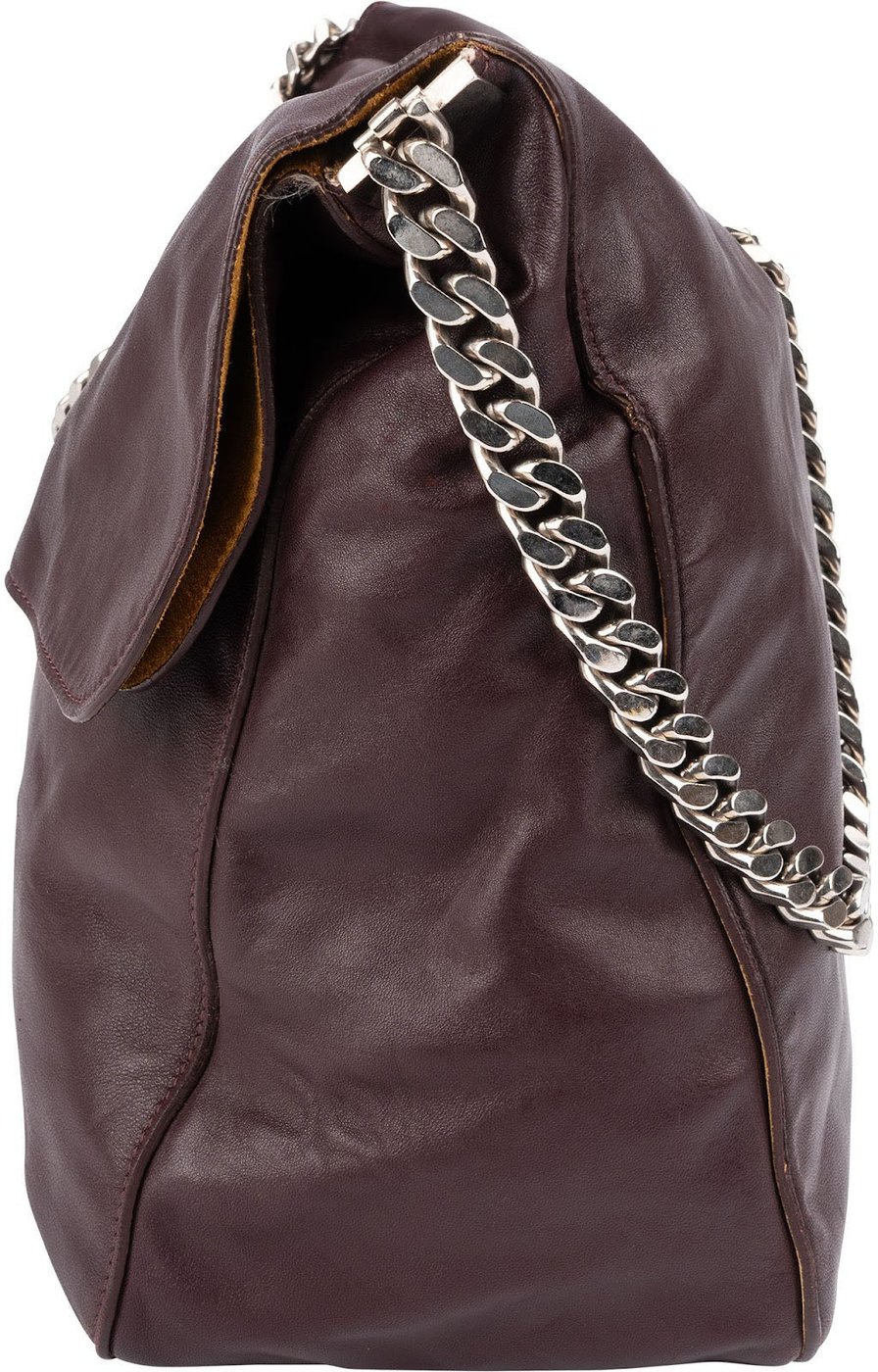 Celine Leather Chain Medium Gourmette Shoulder Bag