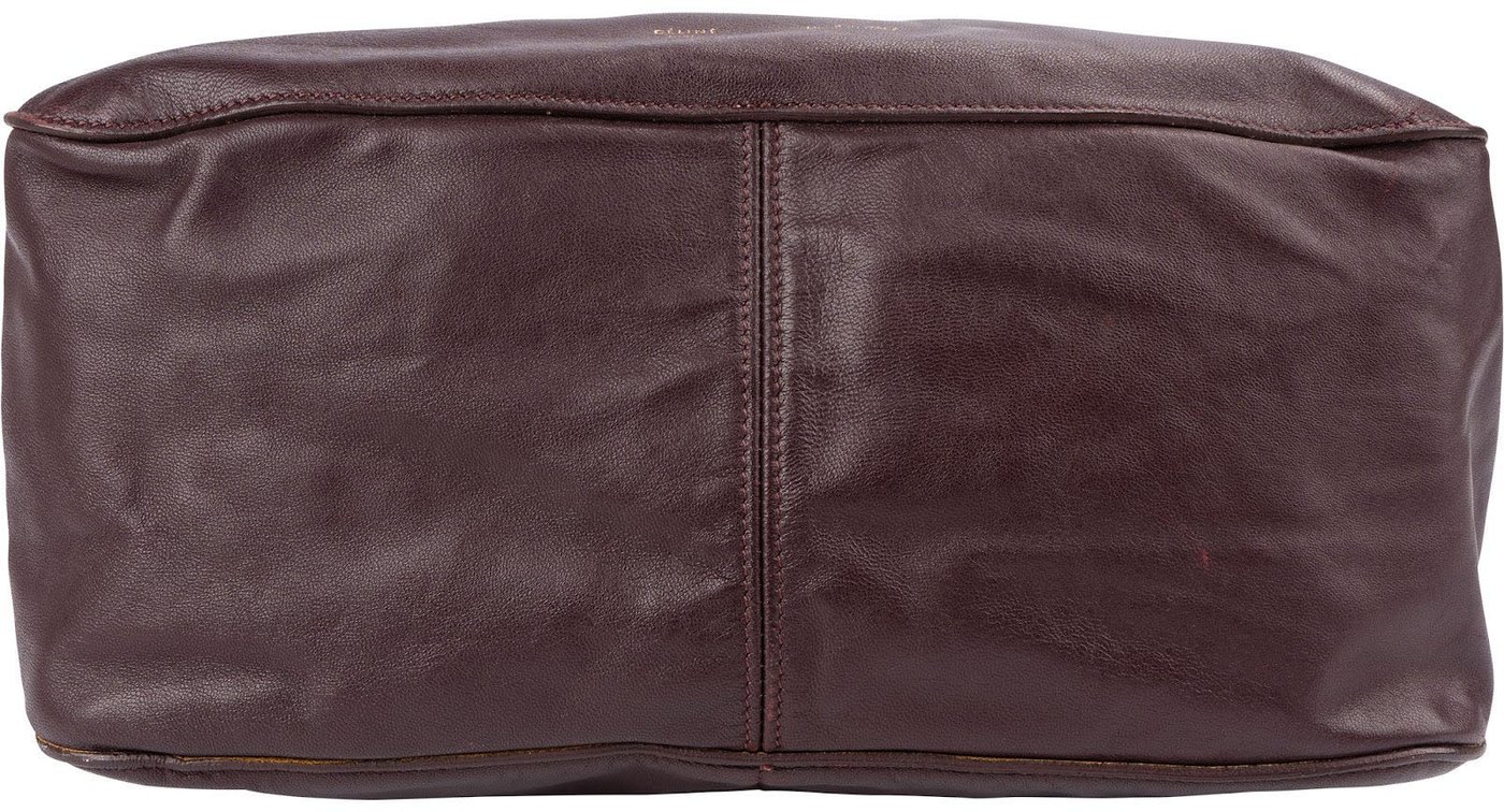 Celine Leather Chain Medium Gourmette Shoulder Bag
