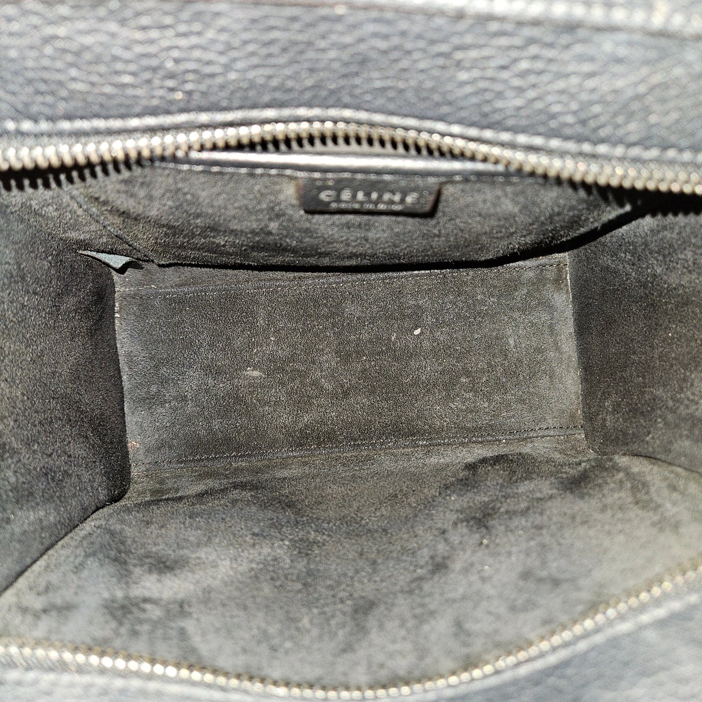 Céline Grained Calfskin Luggage Crossbody Handbag