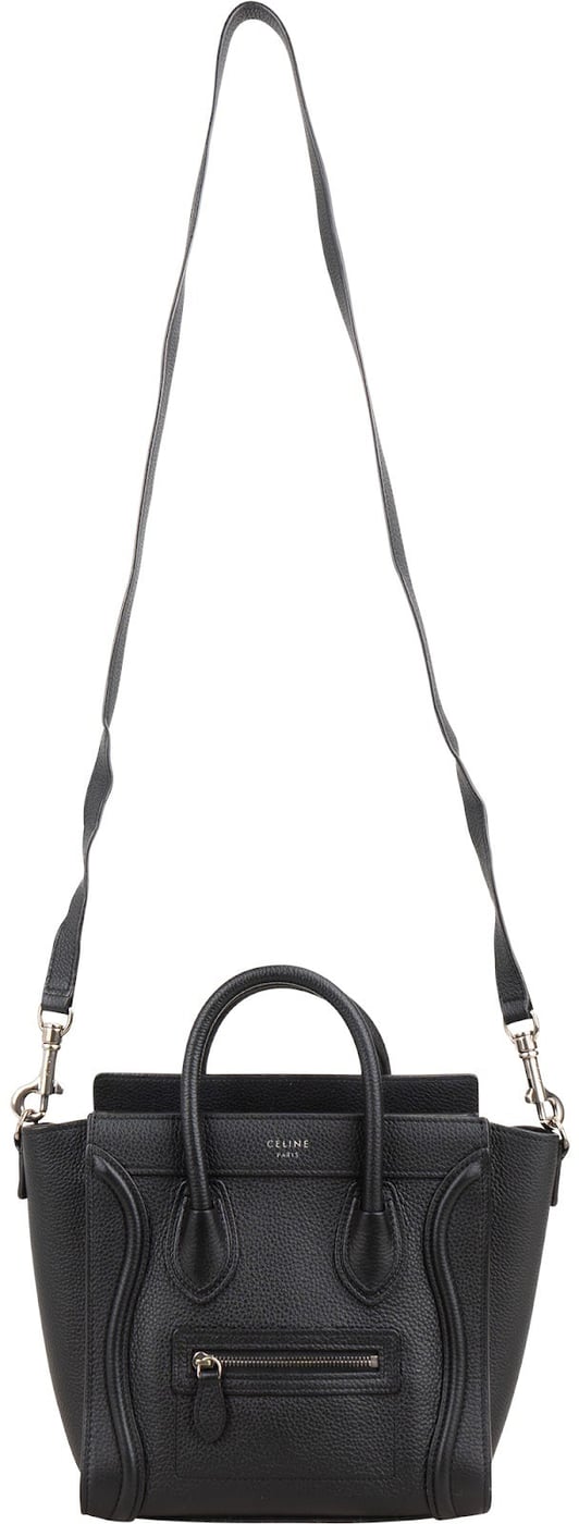 Céline Grained Calfskin Luggage Crossbody Handbag
