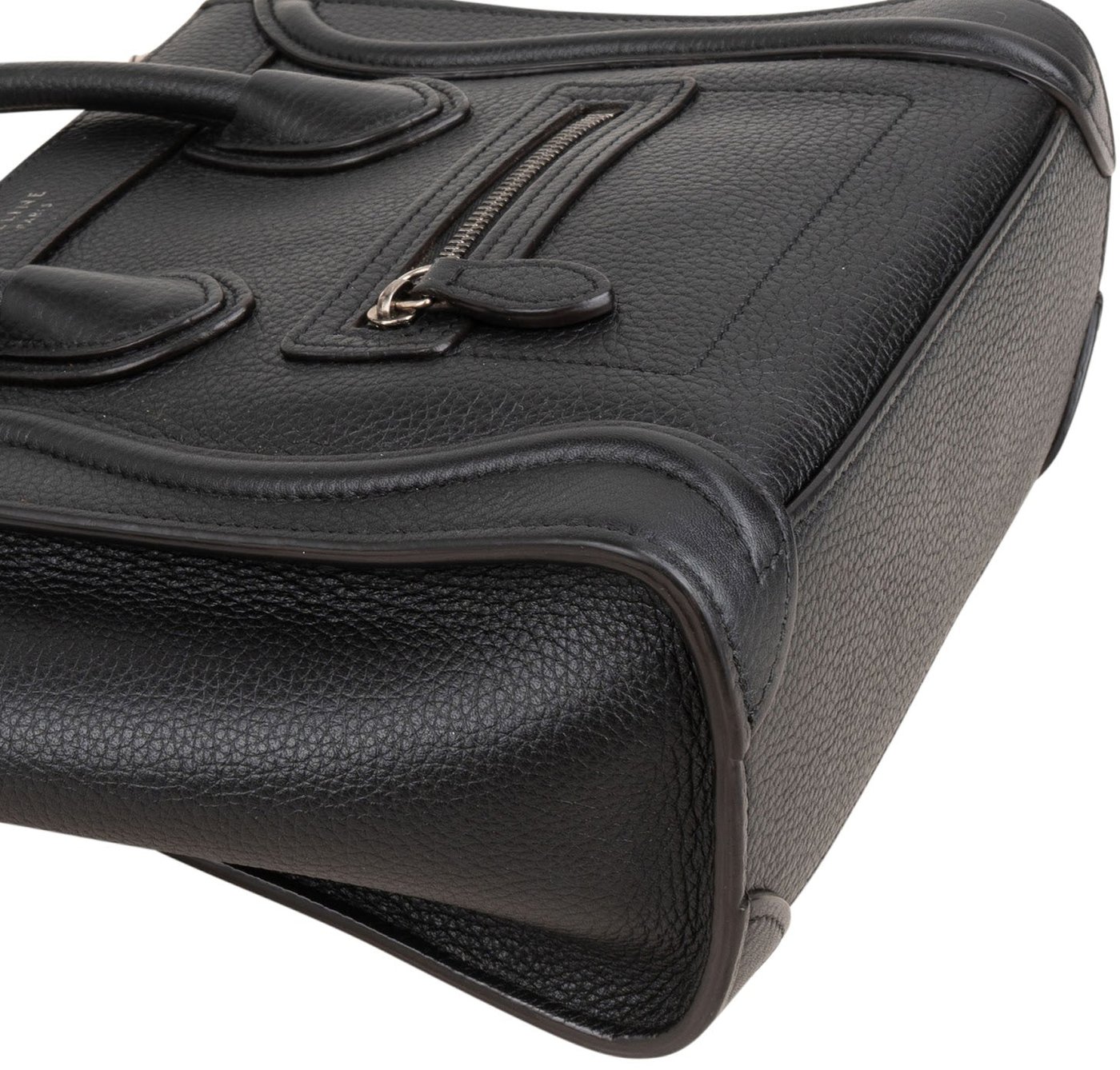 Céline Grained Calfskin Luggage Crossbody Handbag