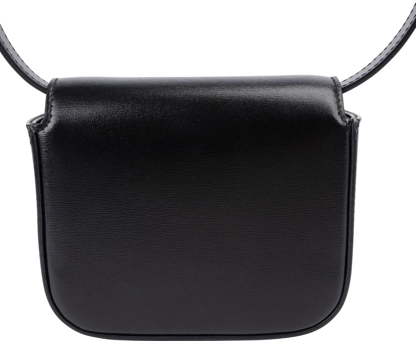 Celine Shiny Calfskin Box Micro Claude Crossbody Bag