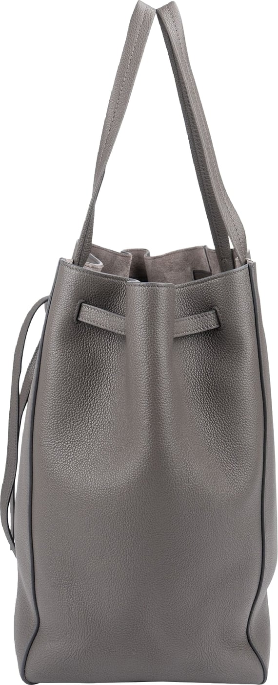 Celine Grained Calfskin Cabas Phantom Large Shopper Drawstring Shoulder Bag