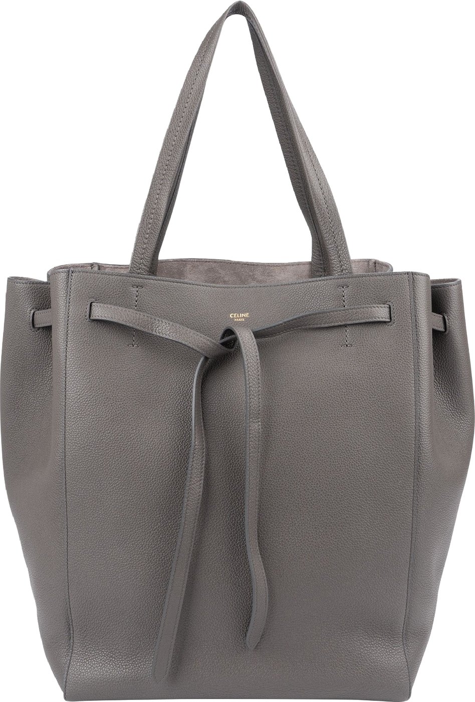 Celine Grained Calfskin Cabas Phantom Large Shopper Drawstring Shoulder Bag