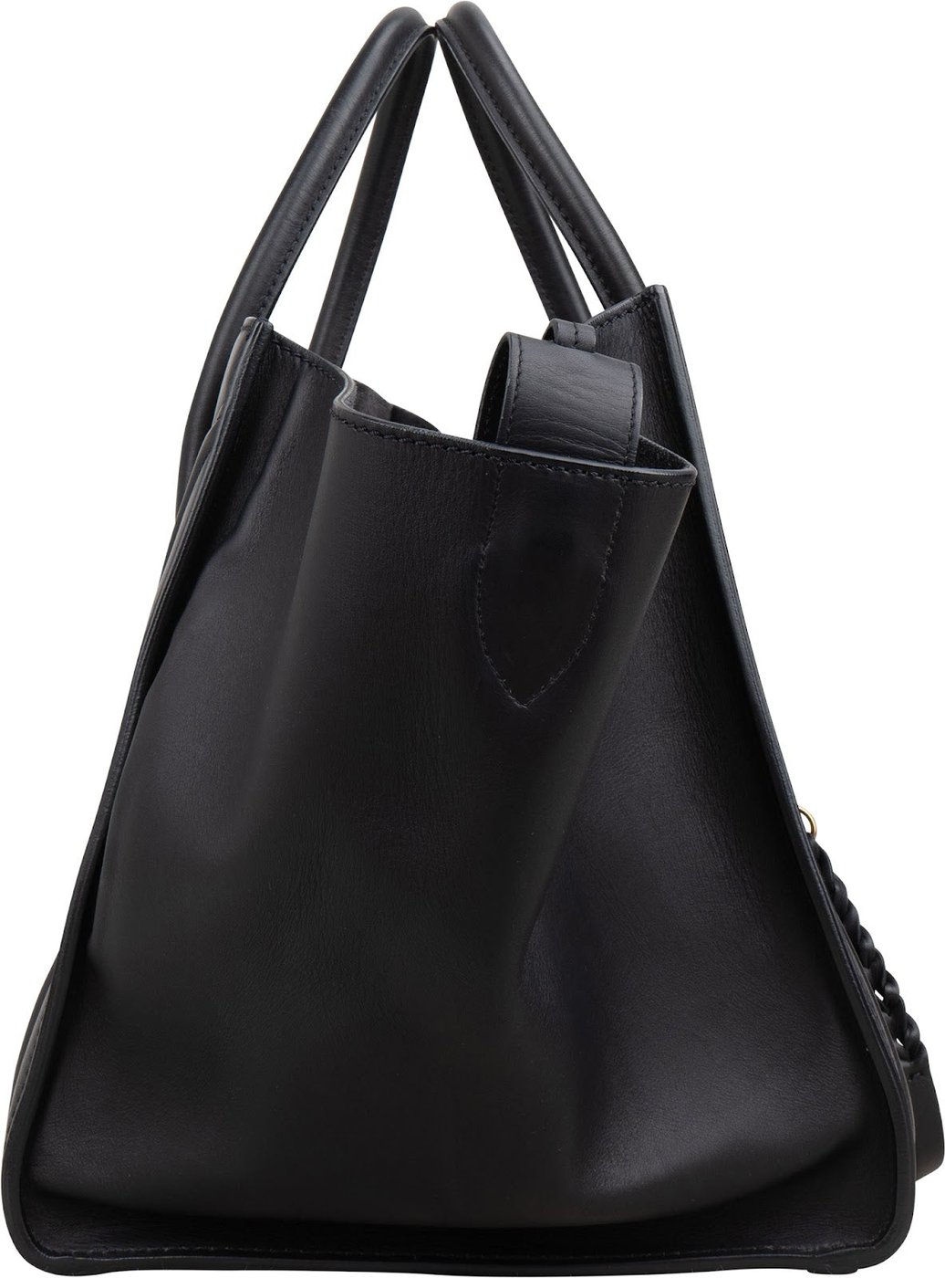 Céline Black Smooth Calfskin Large Phantom Handbag