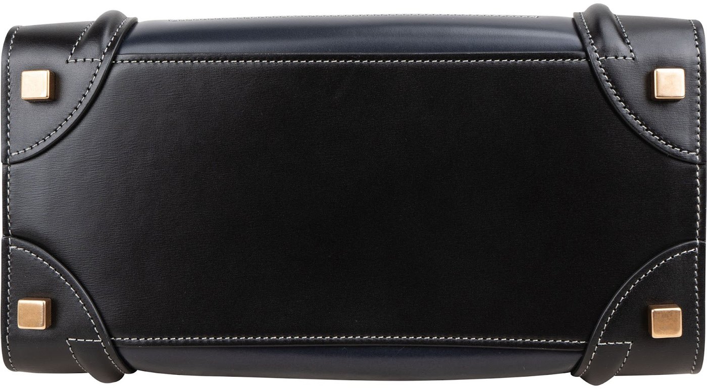 Céline Tricolor Smooth & Box Stitched Calfskin Luggage Handbag