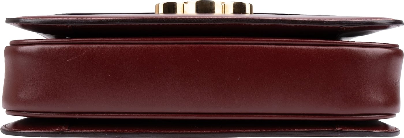 Celine Shiny Classic Boxcalf Leather Triomphe Crossbody Bag