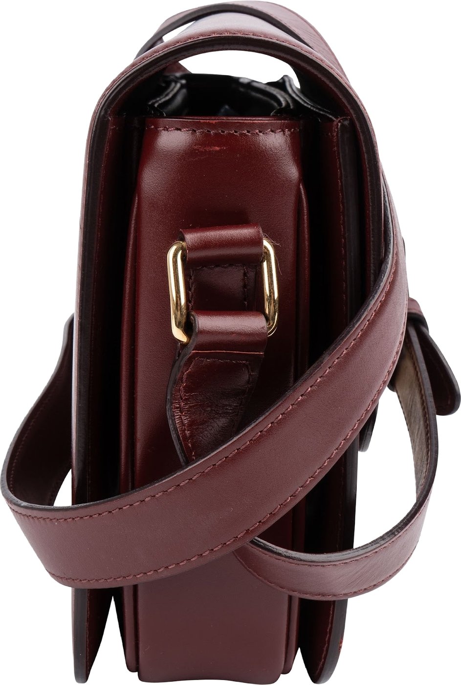 Celine Shiny Classic Boxcalf Leather Triomphe Crossbody Bag