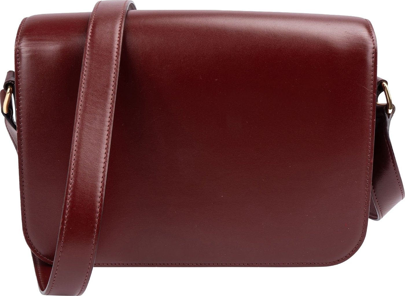 Celine Shiny Classic Boxcalf Leather Triomphe Crossbody Bag