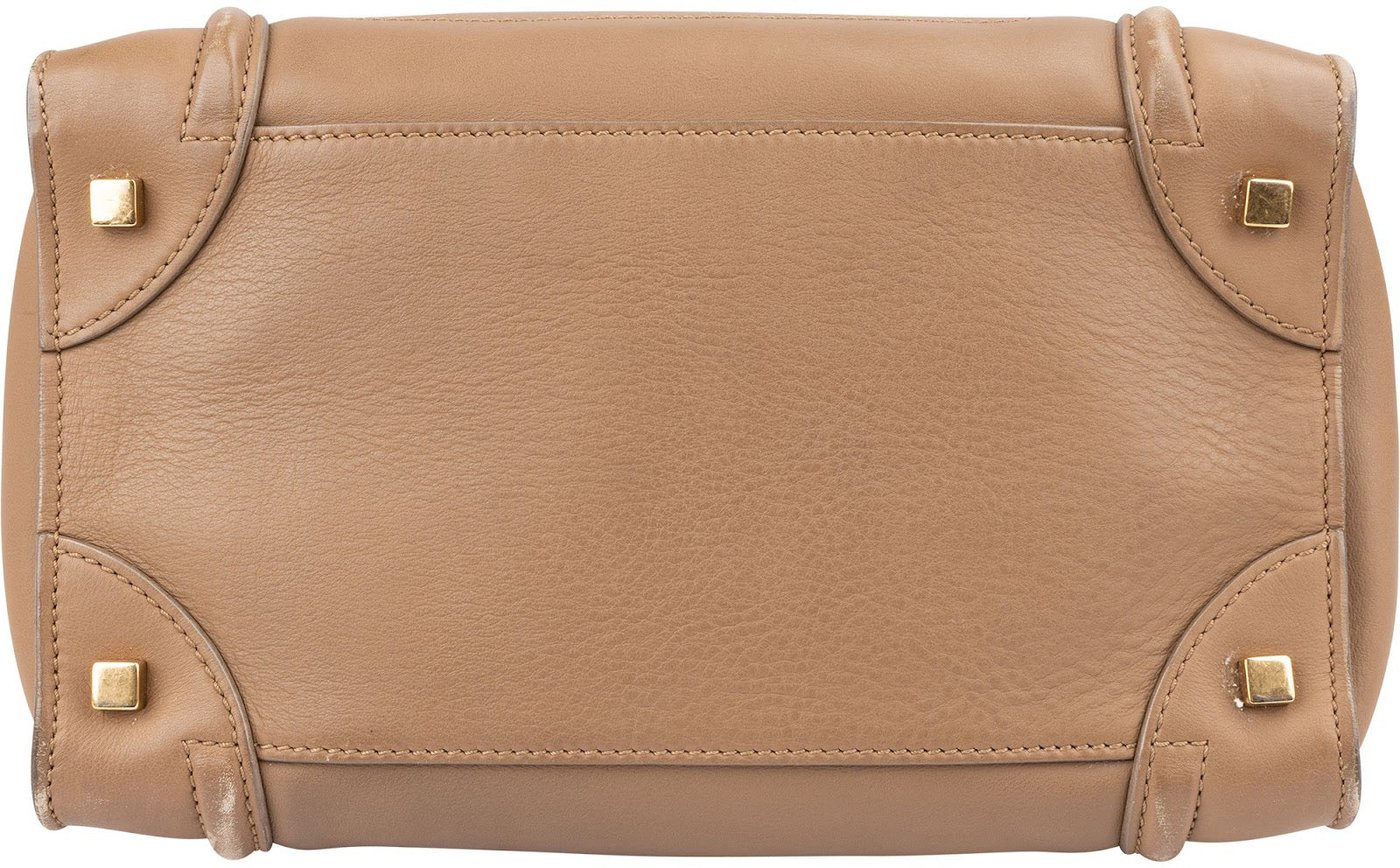 Celine Smooth Calfskin Luggage Handbag