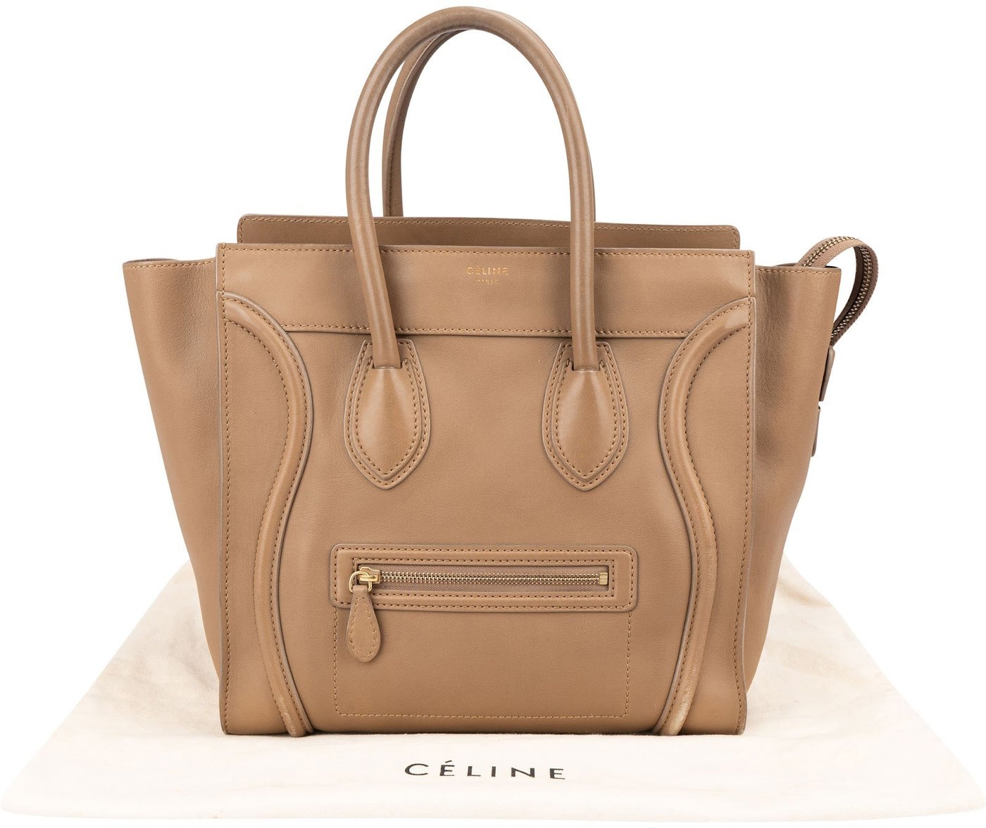 Celine Smooth Calfskin Luggage Handbag