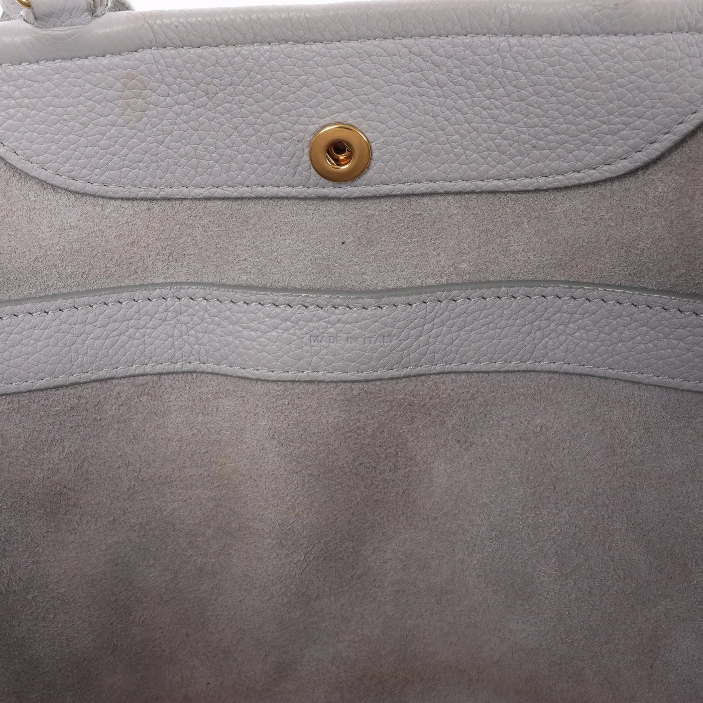 CELINE Folded Cabas Small Tote 2Way Handbag in Light Gray