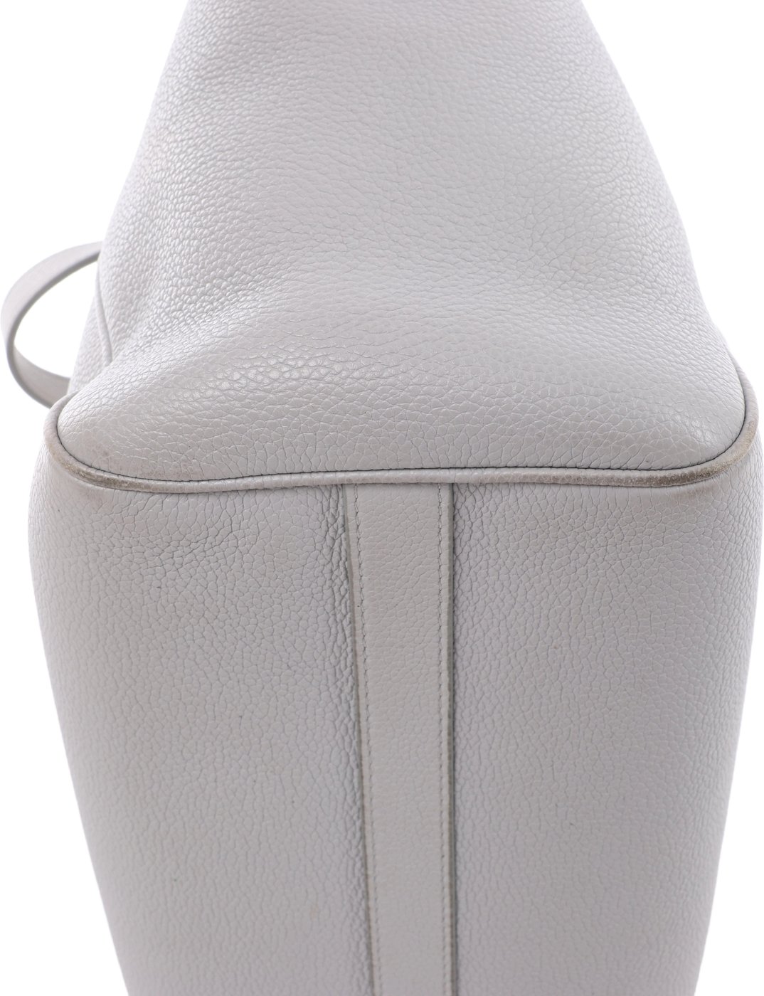 CELINE Folded Cabas Small Tote 2Way Handbag in Light Gray