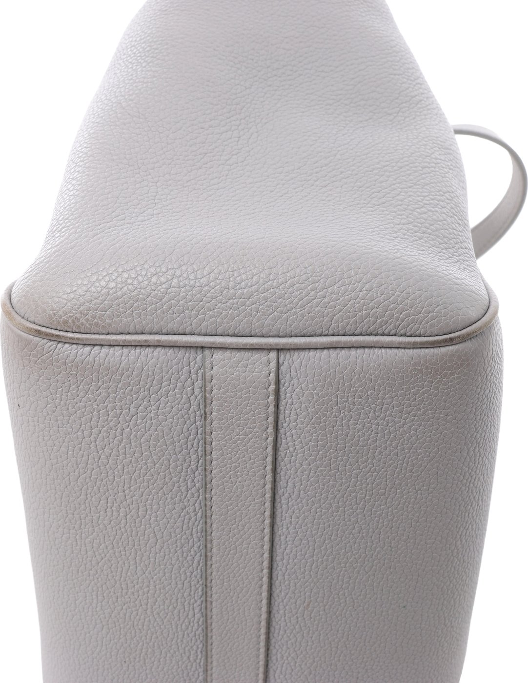 CELINE Folded Cabas Small Tote 2Way Handbag in Light Gray