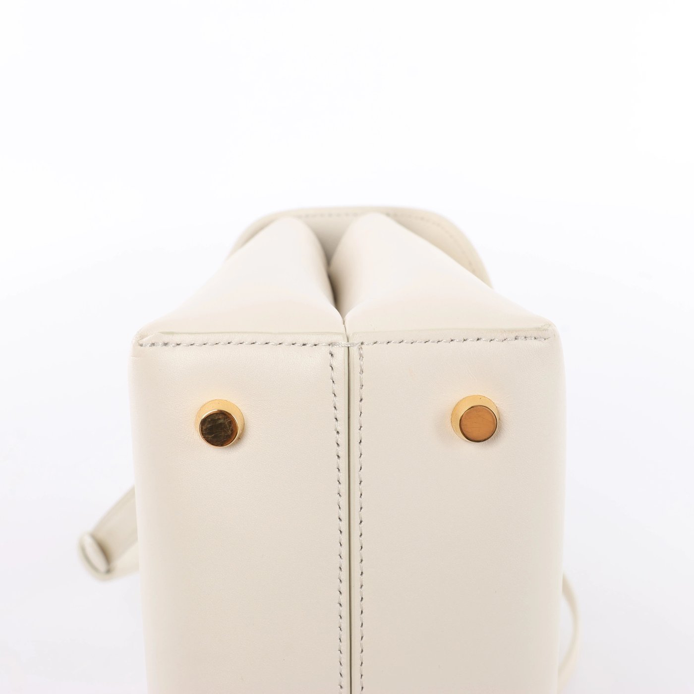 Celine Nino Medium Leather 2Way Handbag in Beige