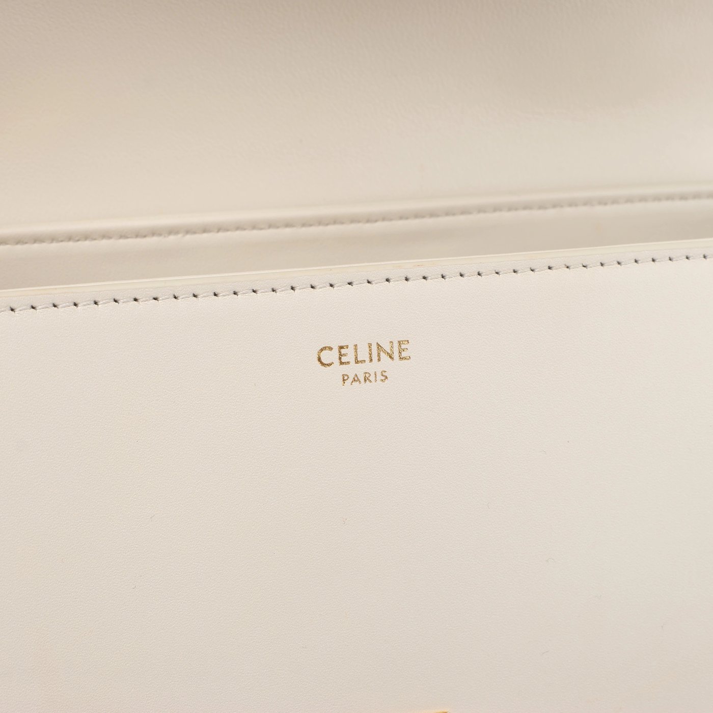 Celine Nino Medium Leather 2Way Handbag in Beige