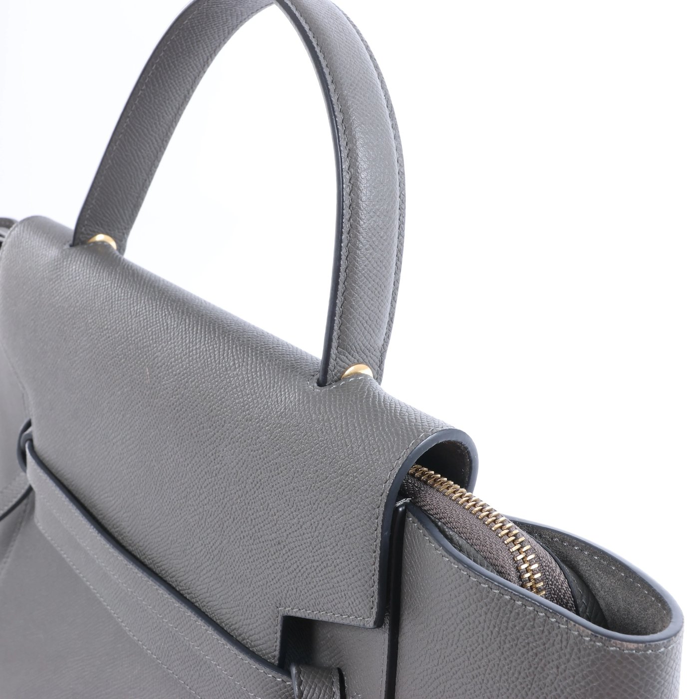 Celine Belt Bag Mini Leather 2 Way Handbag in Gray
