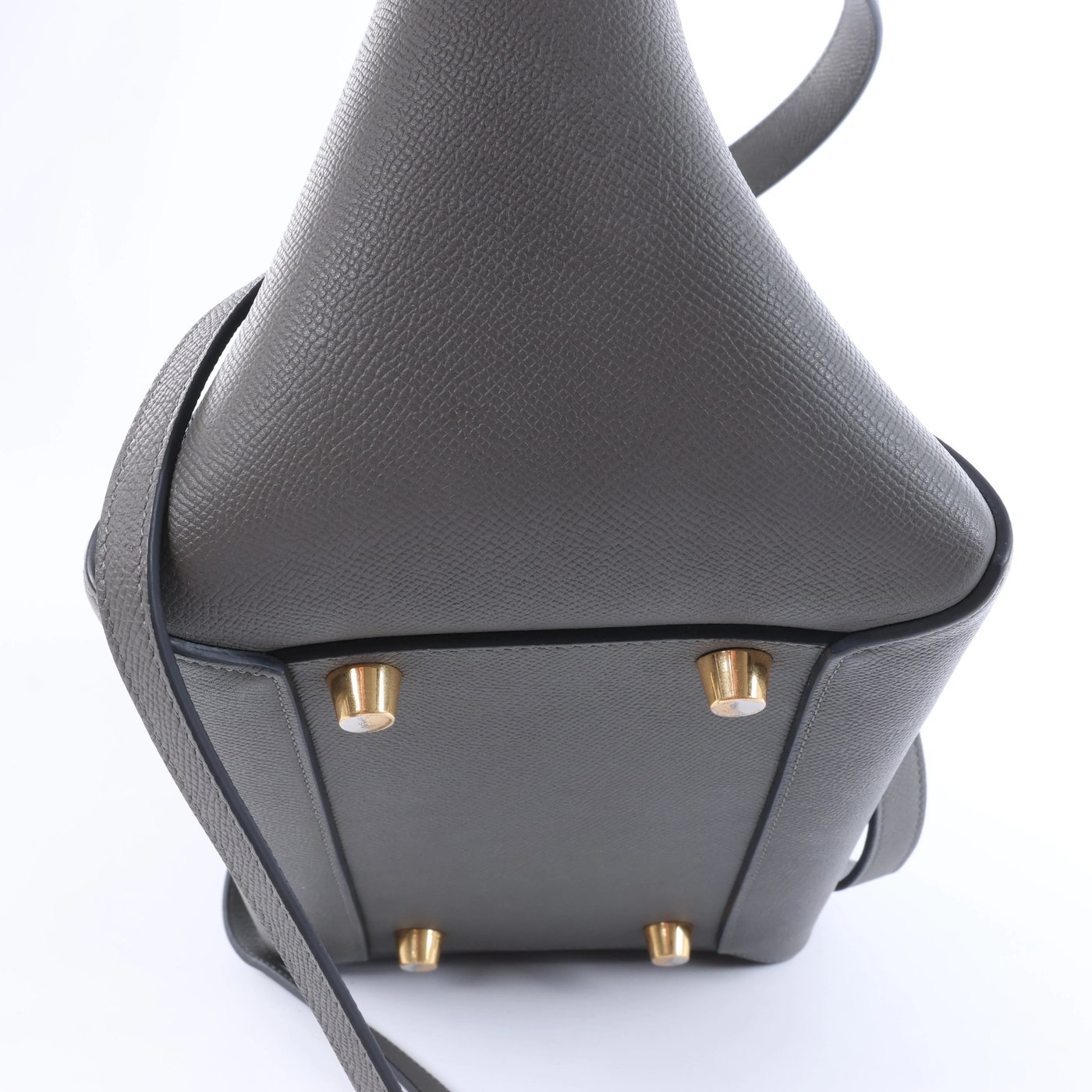Celine Belt Bag Mini Leather 2 Way Handbag in Gray