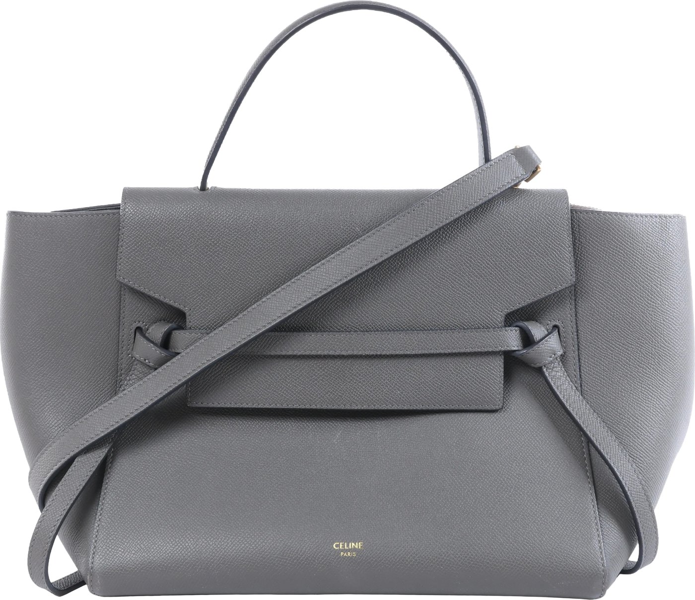 Celine Belt Bag Mini Leather 2 Way Handbag in Gray