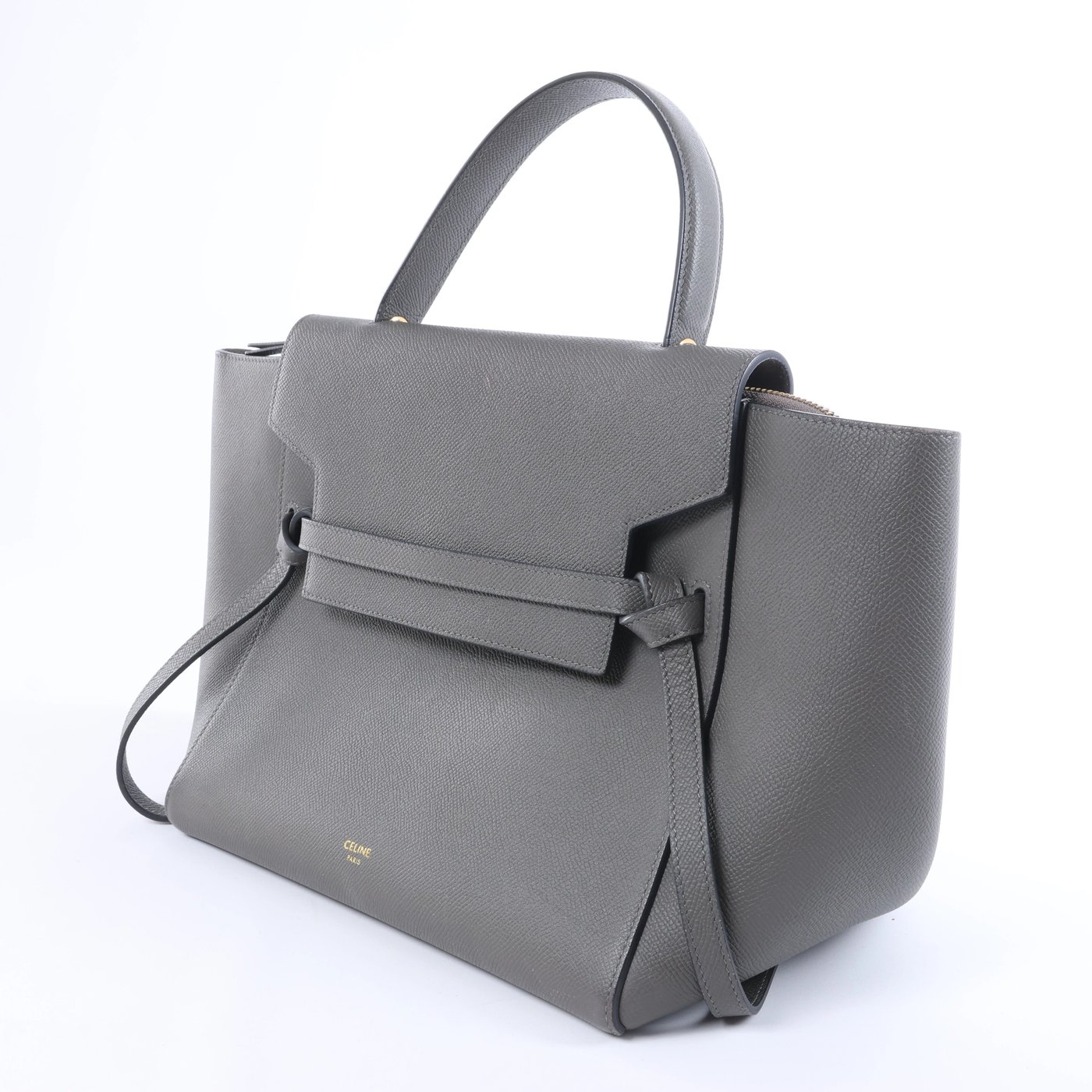 Celine Belt Bag Mini Leather 2 Way Handbag in Gray