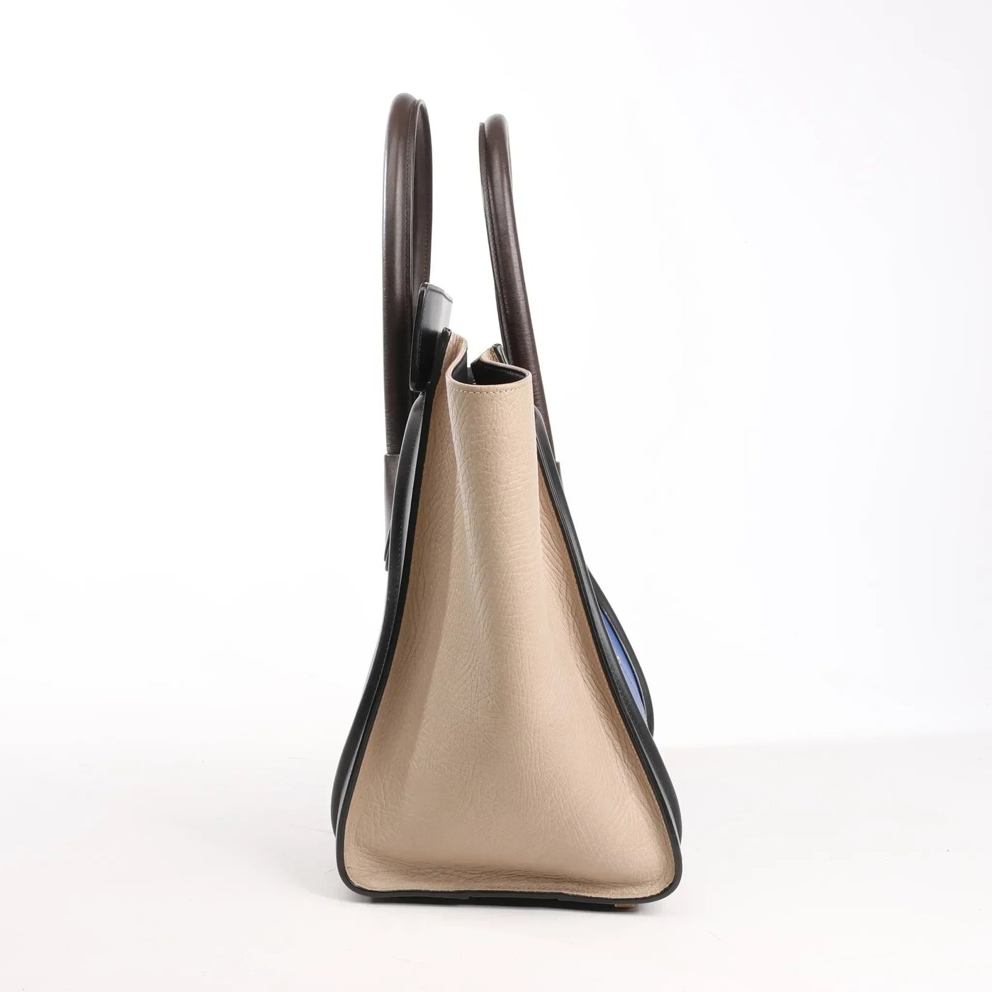 Celine Luggage Mini Leather Handbag in Multicolor