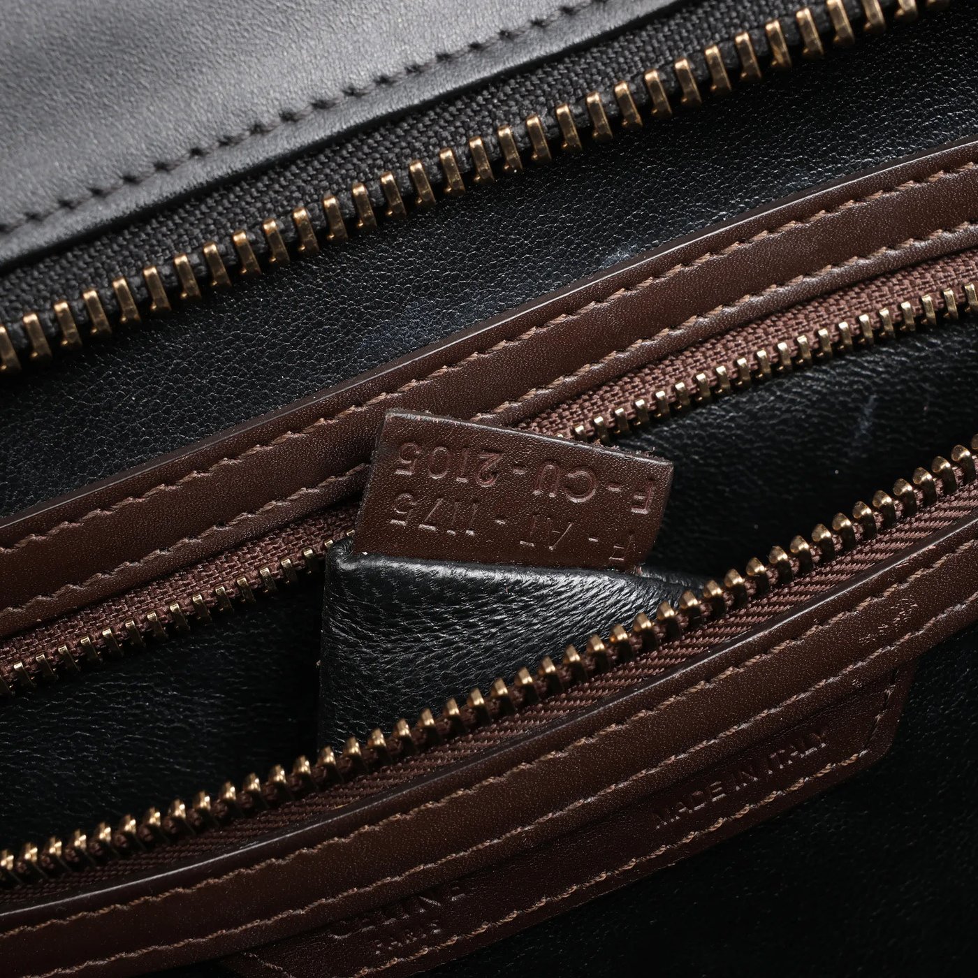 Celine Luggage Mini Leather Handbag in Multicolor