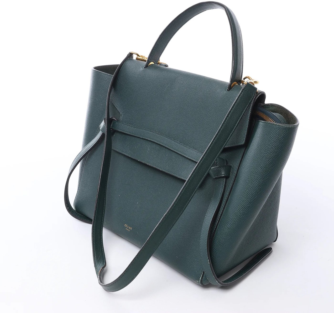Celine Belt Bag Mini Leather 2way Handbag in Green