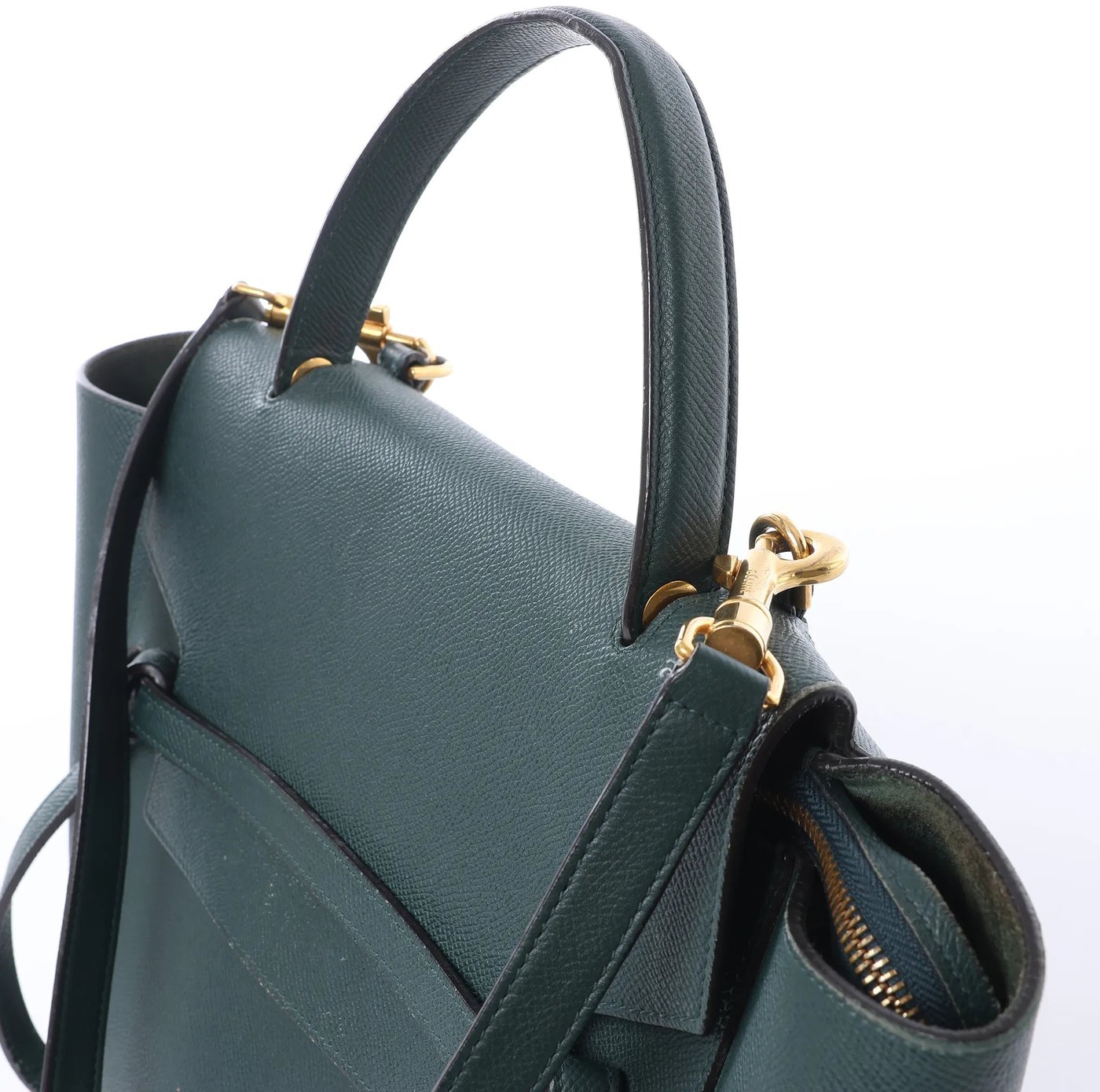 Celine Belt Bag Mini Leather 2way Handbag in Green