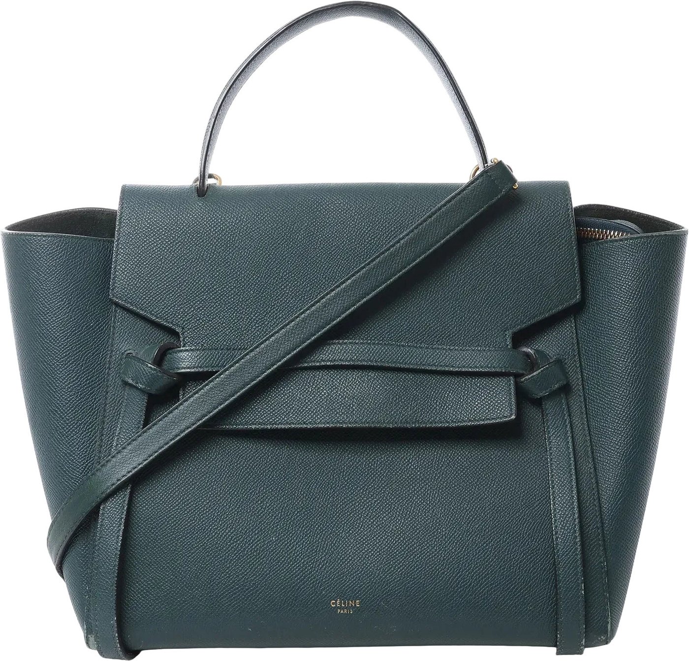 Celine Belt Bag Mini Leather 2way Handbag in Green