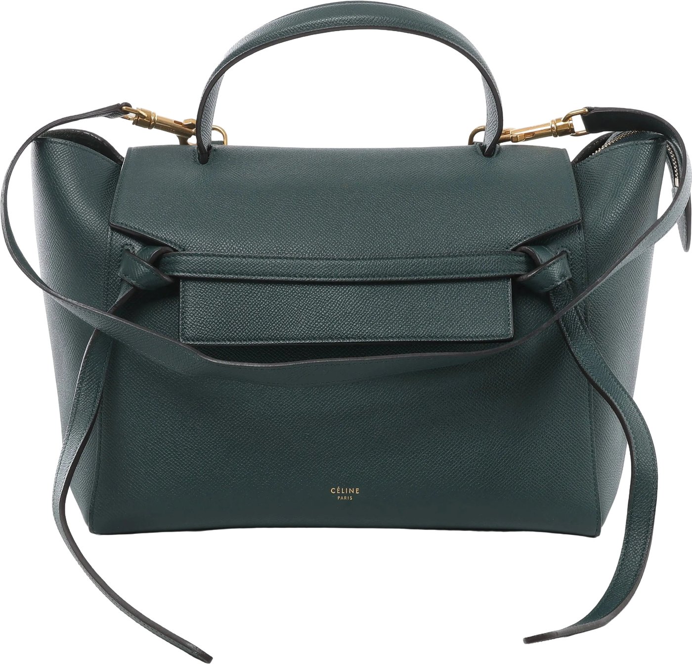 Celine Belt Bag Mini Leather 2Way Handbag in Green